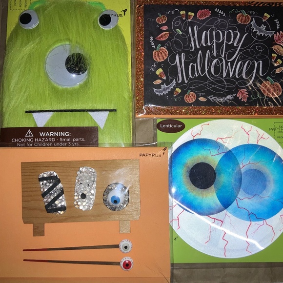 4 Papyrus Halloween cards New - Picture 1 of 6